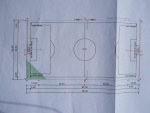 Neuer beleuchteter Fuballplatz - Wiederaufbau