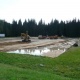 Neuer beleuchteter Fuballplatz - Wiederaufbau