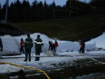 Vorbereitungen des FIS-Weltpokals im Skispringen in Harrachov