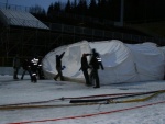 Vorbereitungen des FIS-Weltpokals im Skispringen in Harrachov