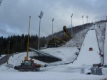 Vorbereitungen des FIS-Weltpokals im Skispringen in Harrachov