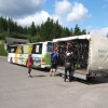 Riesengebirgs-Radfahrbusse im Betrieb